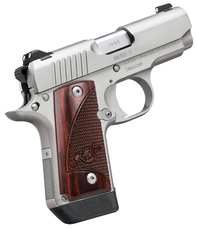 KIMBER MICRO 9 STAINLESS ROSEWOOD 9MM 3.15